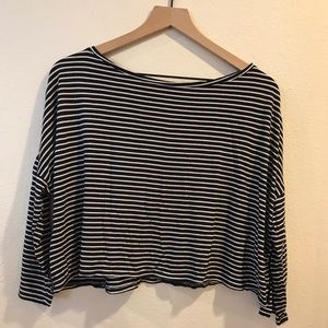 H&M striped cropped top